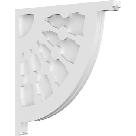 Ekena Millwork Classic Wagon Wheel Architectural Grade PVC Corbel, 1 7/8"W X 22"D X 22"H CORP01X22X22CW